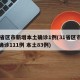 31省区市新增本土确诊1例(31省区市新增确诊111例 本土83例)