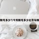 今天限号多少?/今天限号多少北京车限号吗
