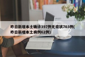 昨日新增本土确诊397例无症状703例(昨日新增本土病例62例)